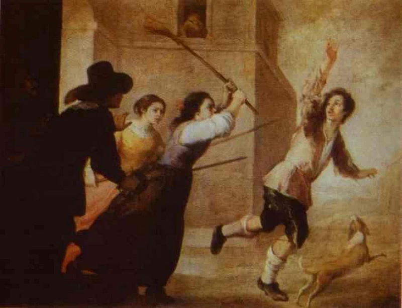 Bartolomé Esteban Murillo - 263, La cacciata del figlio prodigo, National Gallery of Ireland, Dublin